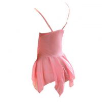 L0140 - Baju Tidur Lingerie Mini Dress Nightgown Gaun Pendek Peach Transparan - 2