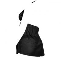 L1142 - Baju Tidur Lingerie Mini Dress Nightgown Gaun Pendek Halter Hitam Transparan - 2